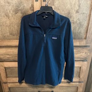 Men's Micro D® Fleece Pullover - M - Navy - Good condition